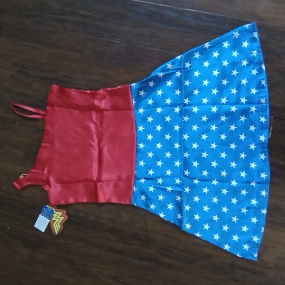 NWT Wonder Women PJ Costume Dress Size Large 10/12 - Picture 4 of 5